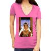 Tultex 214 - Ladies' Slim Fit Fine Jersey V-Neck Thumbnail