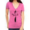 Tultex 214 - Ladies' Slim Fit Fine Jersey V-Neck Thumbnail