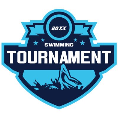 Swimming Tournament logo template Thumbnail