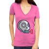 Tultex 214 - Ladies' Slim Fit Fine Jersey V-Neck Thumbnail