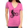 Tultex 214 - Ladies' Slim Fit Fine Jersey V-Neck Thumbnail