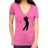 Tultex 214 - Ladies' Slim Fit Fine Jersey V-Neck Thumbnail