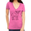 Tultex 214 - Ladies' Slim Fit Fine Jersey V-Neck Thumbnail