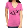 Tultex 214 - Ladies' Slim Fit Fine Jersey V-Neck Thumbnail