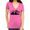 Tultex 214 - Ladies' Slim Fit Fine Jersey V-Neck Thumbnail