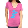 Tultex 214 - Ladies' Slim Fit Fine Jersey V-Neck Thumbnail