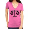 Tultex 214 - Ladies' Slim Fit Fine Jersey V-Neck Thumbnail